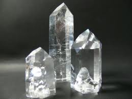 Pointes de cristal de roche
